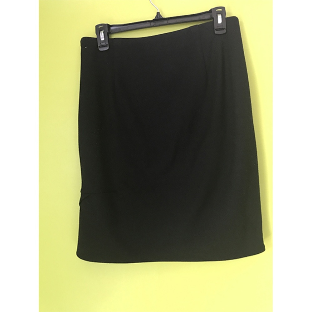 The Limited Career Flare Hem Layer Black Skirt 4 - Picture 2 of 7